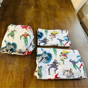 Pottery Barn Kids Justice League Bedding Set - Multicolor Glow in the Dark